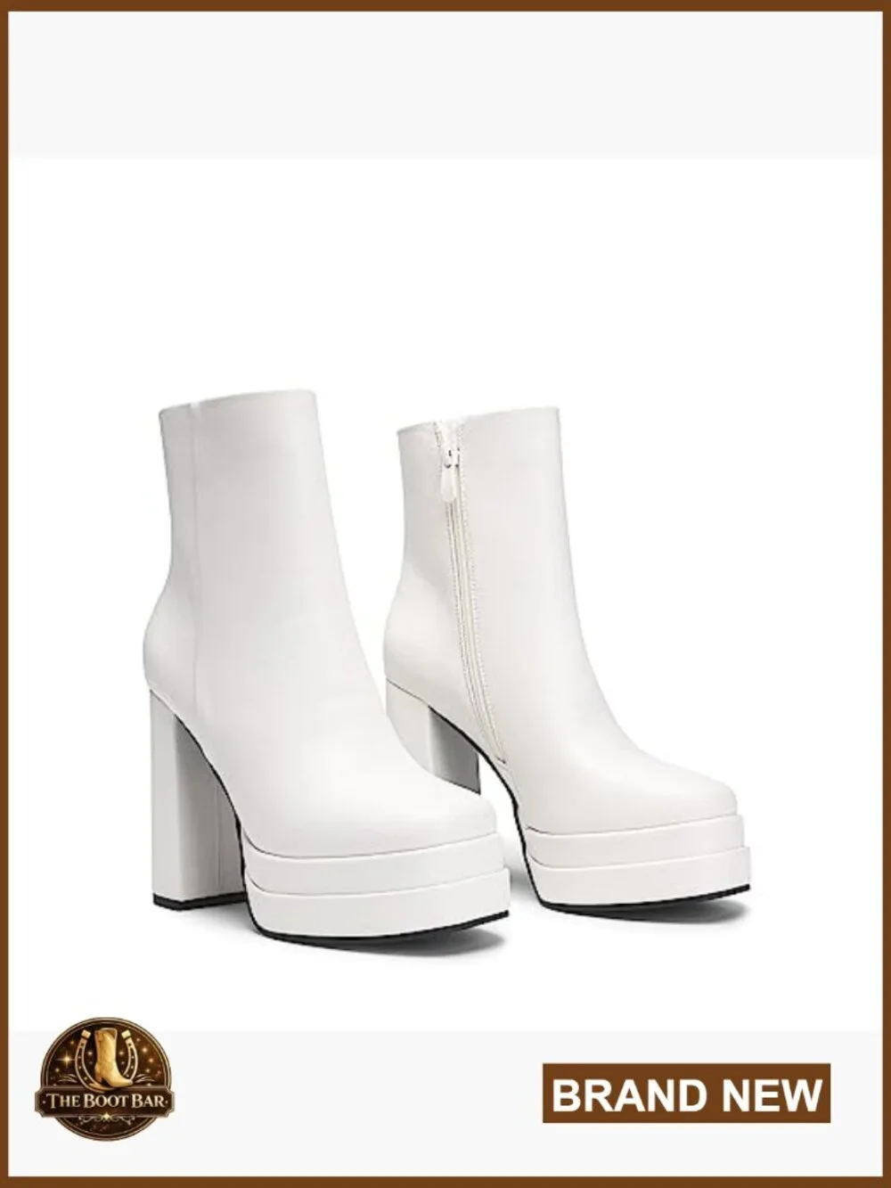 Women's Platform Ankle Boots Chunky Heels Square Toe Y2K Party Booties